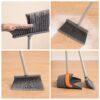 Efficient Home Cleaning Combo Broom And Dustpan Set With Long Handle Sturdy Design - Orange - Image 7