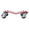 Heavy Duty Steel Vehicle Dollies With Brakes 2500Lbs Capacity Red 4 Pack - Red - Image 5