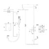 Modern Shower System With Adjustable Slide Bar, Stainless Steel And Brass Construction - Brushed Nickel - Image 3