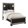Lively - Full Bed With Lamps - Black - Image 4