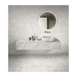 Hexagon Snow Mountain Polished Marble Tile For Wall And Floor Stone (Set of 12) - White / Natural