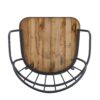 Contemporary Indoor Dining Set With Metal Legs, Birch, And Metal - Black / Natural - Image 18