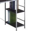 Elvis - Writing Desk With Shelves - Black / Chrome - Image 2
