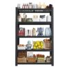 Heavy Duty 5 Tier Adjustable Metal Mesh Storage Rack With 2000 Lbs Capacity - Brushed Nickel - Image 10