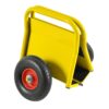 Heavy Duty Panel Dolly, Slab Dolly With 2 Nice Handles, 10" Solid Rubber Tires, Super Weight Capacity 1000 Lbs, All Terrain Movement For Heavy Drywall Sheet & Door Material - Yellow - Image 10