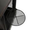 Heavy Duty Garden Metal Outdoor Heating Furnace Fire Pit With Rotating Tray - Black - Image 16