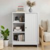 Classic Freestanding Bathroom And Kitchen Storage Cabinet With Adjustable Shelves - White - Image 7