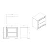 Adelaide - Nightstand - Gray / Black - Image 6