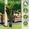 Artificial Bird Of Paradise Plant 160 Cm Tall Faux Tropical Palm Tree Indoor Outdoor Decoration - Green - Image 6