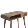 Writing Desk, Curved - Chestnut - Image 9