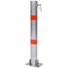 Parking Bollard Pole Barrier With Lock For Car Parking Protection - Gray - Image 9