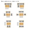Farmhouse Solid Wood Dining Nook Set For 6, Space Saving High Top Corner Table With Bench & Chairs - Natural / White - Image 9