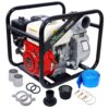 Honda - Gx160 Engine Water Pump 3" 264Gpm With 3In Npt Coupler And 25Ft Flat Hose, Aluminum - Black / Red - Image 18