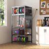 3D Printer Cabinet With Double Layer Filament Storage, Noise Reducing Design - Black - Image 2