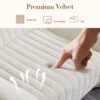 Bean Bag Chair For Adults, Lazy Floor Sofa Couch Memory Foam Bean Bag Sofas Chenille Fabric Reading Chair Comfortable Corner Lounge Sofa For Living Room - White - Image 4