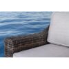Outdoor 4 Person Garden Seating Set, Resin Wicker, Weather Resistant - Brown Mix - Image 8