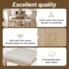 Farmhouse 5 Piece Dining Set With Extendable Round Table And Upholstered Chairs - Natural Wood Wash - Image 7