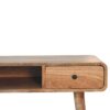 Curved Writing Desk - Oak - Image 7