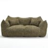 Comfortable Dual Beanbag Chair With High Resilience Foam Core For 2 People In - Olive Green - Image 25