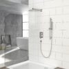 Modern Shower System With Adjustable Slide Bar, Stainless Steel And Brass Construction - Brushed Nickel - Image 4