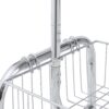 Heavy Duty Iron Garment Rack With Basket On Wheels - Silver - Image 7
