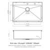 Kitchen Sink Drop In 16 Gauge Stainless Steel Single Bowl Topmount - Black - Image 3