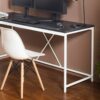 Olympus - Wood And Metal Corner Desk And Water And Heat Resistant Eco Friendly - Dark Gray - Image 7