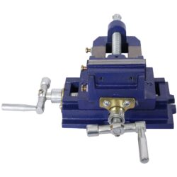 Industrial Quality Cross Slide Vise 3", Drill Press Metal Milling 2 Way X - Y - Blue