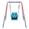 Xiunan Leisure - 2 In 1 Baby Swing Set Safe Playground Accessory - Blue / Red - Image 10