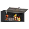 Heavy Duty Metal Wall Mounted Tool Storage Cabinet Steel Metal Garage Storage Cabinet - Black / Gray - Image 10