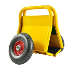 Heavy Duty Panel Dolly, Slab Dolly With 2 Nice Handles, 10" Solid Rubber Tires, Super Weight Capacity 1000 Lbs, All Terrain Movement For Heavy Drywall Sheet & Door Material - Yellow