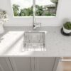 Stainless Steel Undermount Kitchen Sink 16 Gauge Single Bowl - Beige - Image 2