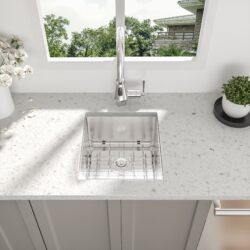Stainless Steel Undermount Kitchen Sink 16 Gauge Single Bowl - Beige