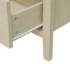 Hollowed Out Cabinet With 2 Door 3 Drawers, American Furniture, Suitable For Bedroom, Living Room, Study - Natural - Image 19
