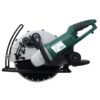 Portable Electric Corded Circular Concrete Saw 14" Wet / Dry Cutter 2600W Green Steel With Water Line & Guide Roller - Green - Image 5