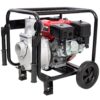 Gas Engine Powered Water Pump 3" Inlet & Outlet 7Hp 212Cc Epa Certified With Wheels And Handle - Black / Red - Image 15