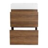 Modern Freestanding Bathroom Vanity With Single Undermount Sink And Double Drawers - Brown - Image 15