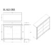 Lively - Dresser With Glitter Detail And Thick Bar Handle Hardware - Black - Image 3