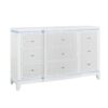 Adalid - Dresser With LED Light And Glittered Drawer Fronts - White - Image 4