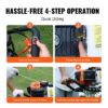 Vevor Gas Post Hole Digger 52Cc 1450W With 8 Drill Bits & Extension Rod Aluminium Alloy - Black - Image 4