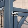 Spacious Wooden Cat Catio Outdoor Kitty House With Bridges And Roof Cover - Gray - Image 12