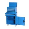 Tool Chest, 5 Drawer Rolling Tool Storage Cabinet With Detachable Top Tool Box, Liner, Universal Lockable Wheels - Blue - Image 2