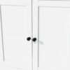 Freestanding Buffet With Hutch, Large Kitchen Pantry Storage Cabinet Cupboard With Pull Out Side Cabinet, Door Shelves And Drawer - White - Image 11
