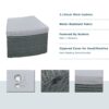 10 Piece Outdoor Sectional Half Round Patio Rattan Sofa Set, Wicker Conversation Furniture Set For Free Combination - Light Gray - Image 6