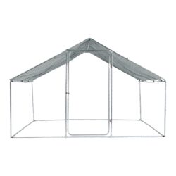 Xpt033 Outdoor Chicken Coop Metal Big Space - Silver Gray