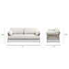 Jasper - Upholstered Patio Deep Seating Sofa - Wheat Beige - Image 9
