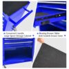 4 Drawers Multifunctional Tool Cart With Wheels - Blue - Image 10