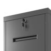 Modern 4 Drawer Metal Vertical Filing Cabinets With Lock For Home Office, Steel Construction, Letter / Legal / A4 / F4 Size - Brushed Nickel - Image 10