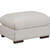 Tatman - Linen Blend Sectional With 2 Ottomans - Beige - Image 5