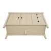 Modern 2 Door 3 Drawer Storage Cabinet, Buffet Cabinet With 2 Embossed Door For Living Room, Kitchen, Entryway - Natural - Image 13